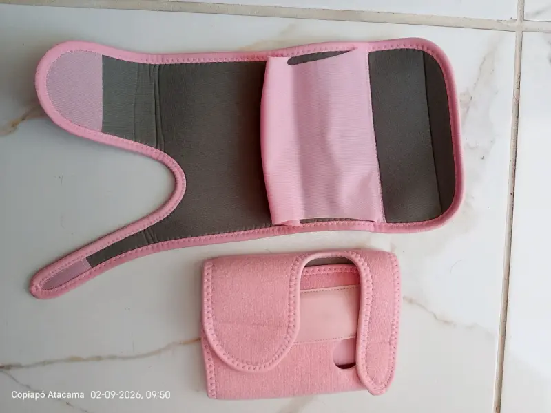 Muñequeras rosa para soporte y alivio - 1