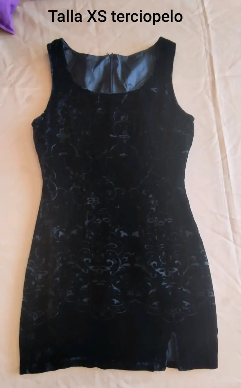 Vestido negro terciopelo - 5