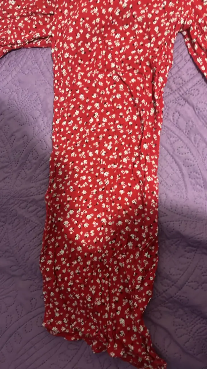 Enterito rojo floral para mujer talla 40 - 2