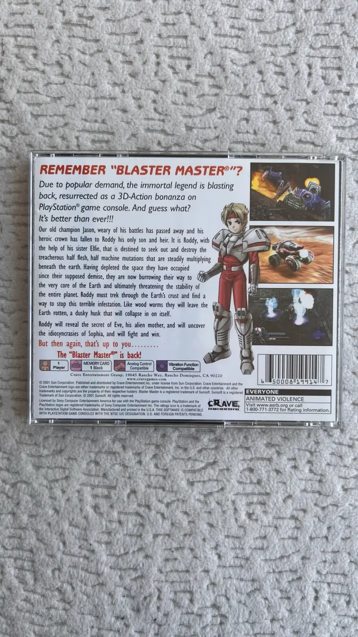 Blaster Master: Blasting Again PlayStation - 2