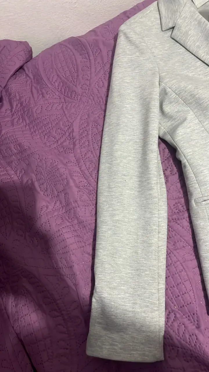 Blazer gris claro para mujer Alanz - 3