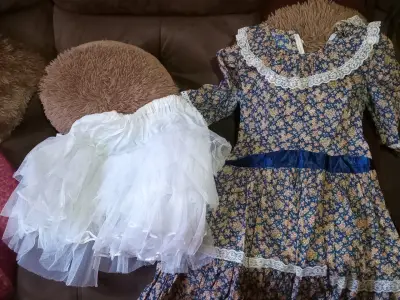 Vestido folclórico infantil colorido - miniatura 2