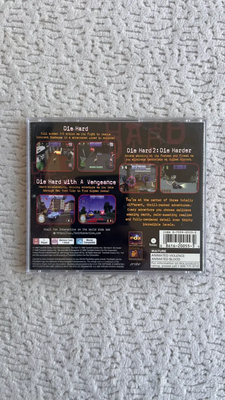 Die Hard Trilogy PlayStation Black Label - 2