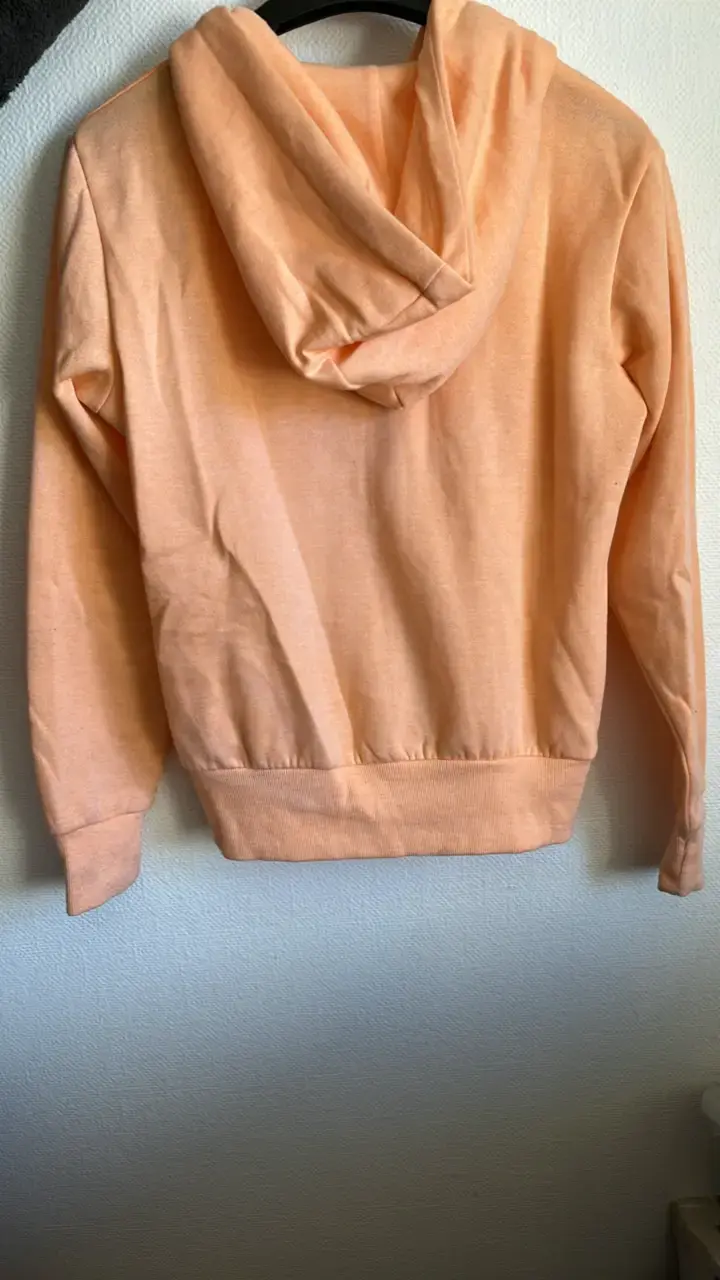Polerón con capucha color durazno para mujer - 3