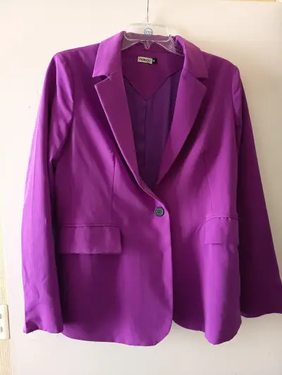 Blazer morado para mujer Fiorucci talla M - miniatura 1