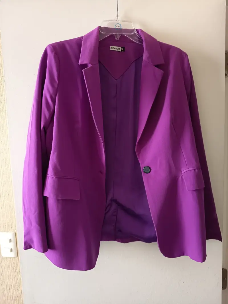 Blazer morado para mujer Fiorucci talla M - 2