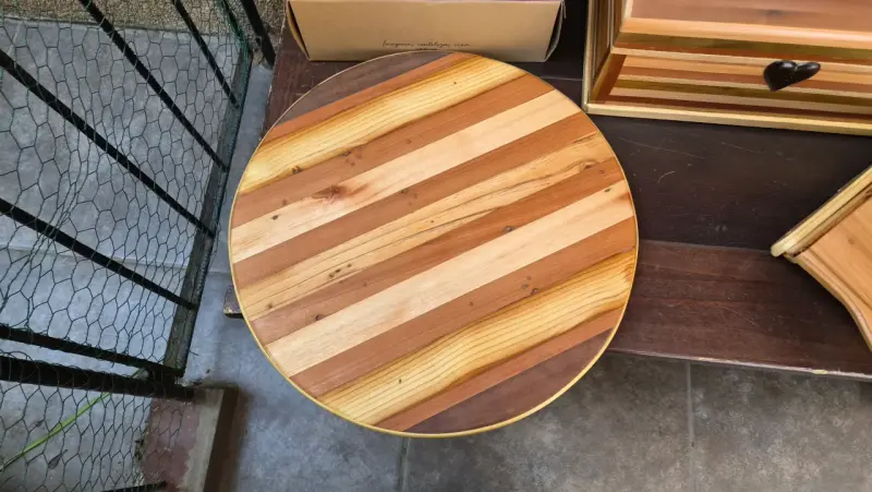 Tabla de madera redonda para cocina - 2