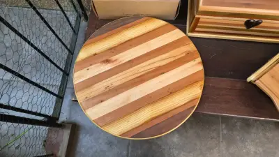 Tabla de madera redonda para cocina - miniatura 2