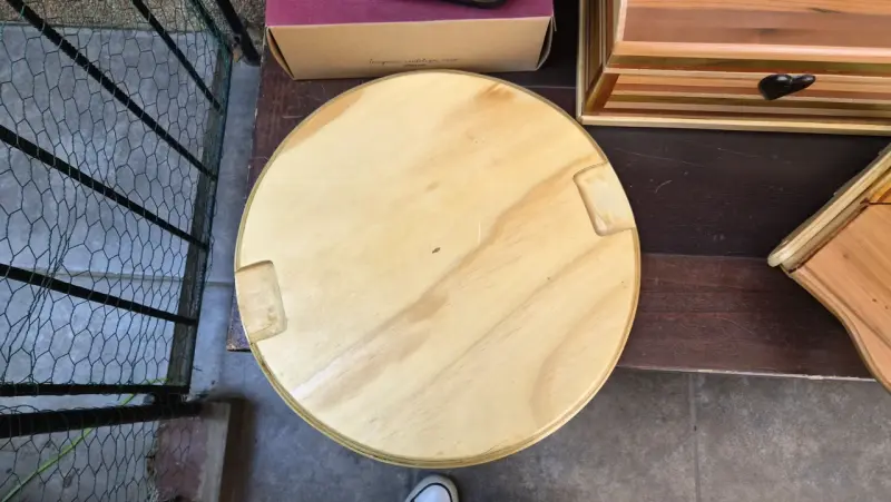 Tabla de madera redonda para cocina - 3
