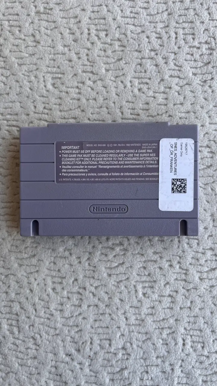 Juego SNES The Adventures of Dr. Franken - 2