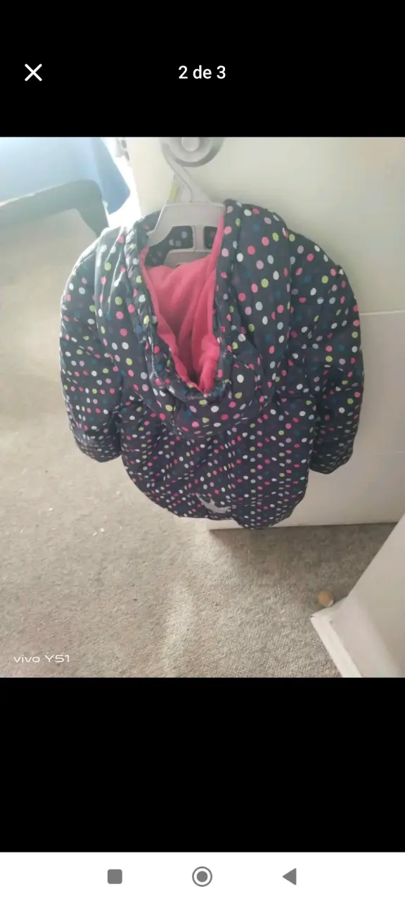 Chaqueta de niña con diseño de lunares - 2