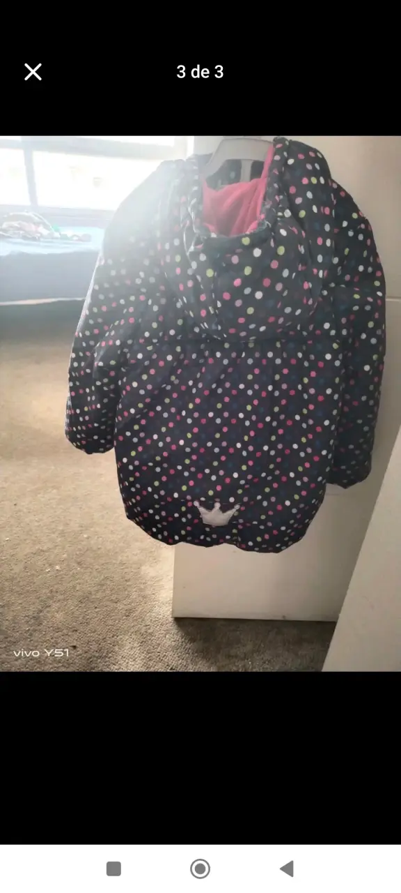 Chaqueta de niña con diseño de lunares - 3