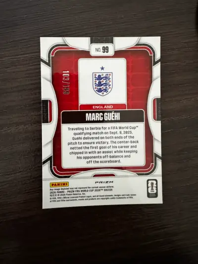 Tarjeta de colección Panini Prizm Marc Guéhi Ingla - miniatura 2