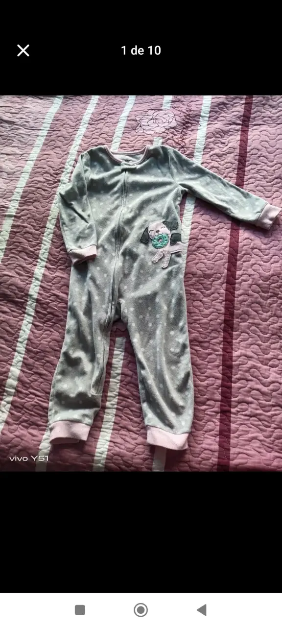 Pijamas de polar para niñas con diseño de animales - 6