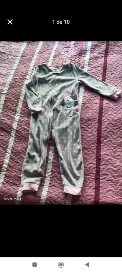 Pijamas de polar para niñas con diseño de animales - miniatura 6