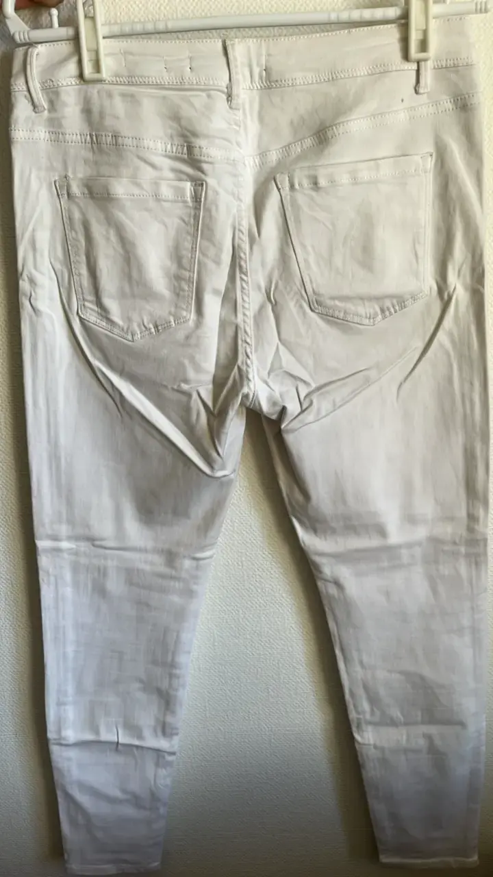 Jeans Skinny Blancos para Mujer Basement - 3