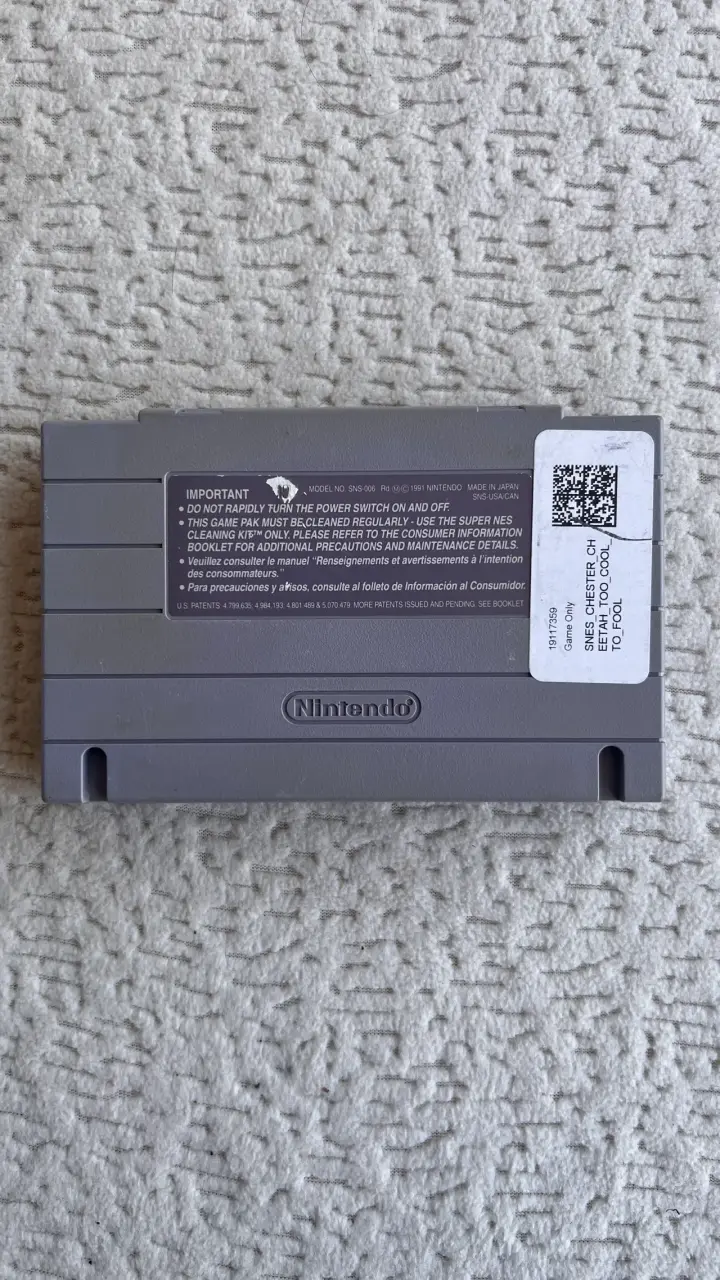 Juego SNES Chester Cheetah Too Cool To Fool - 2