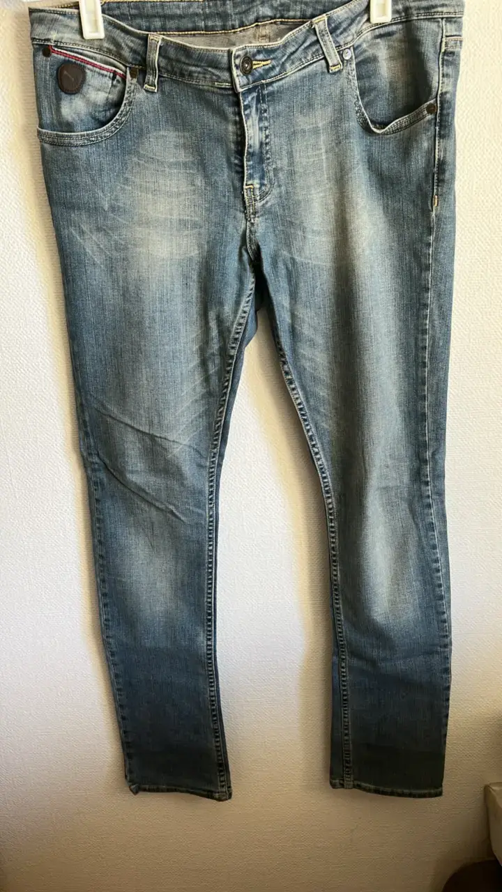 Jeans de mezclilla azul para mujer - 1