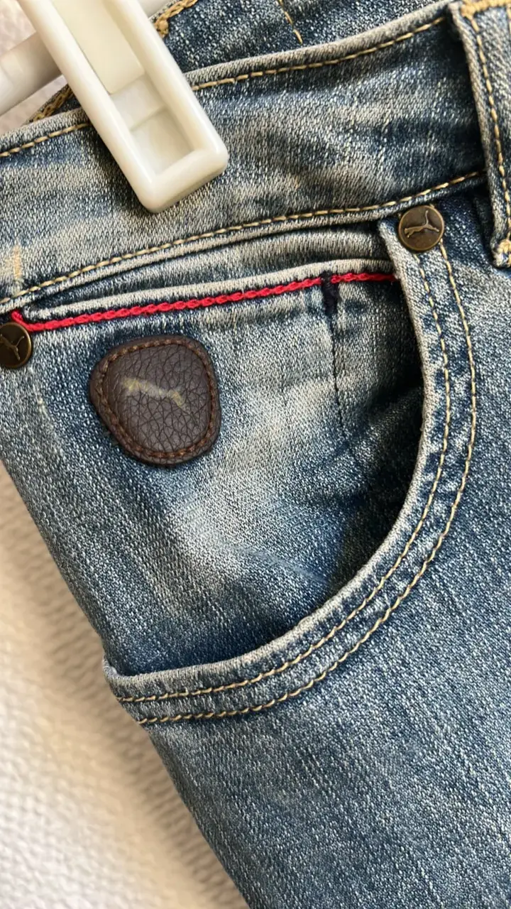 Jeans de mezclilla azul para mujer - 2