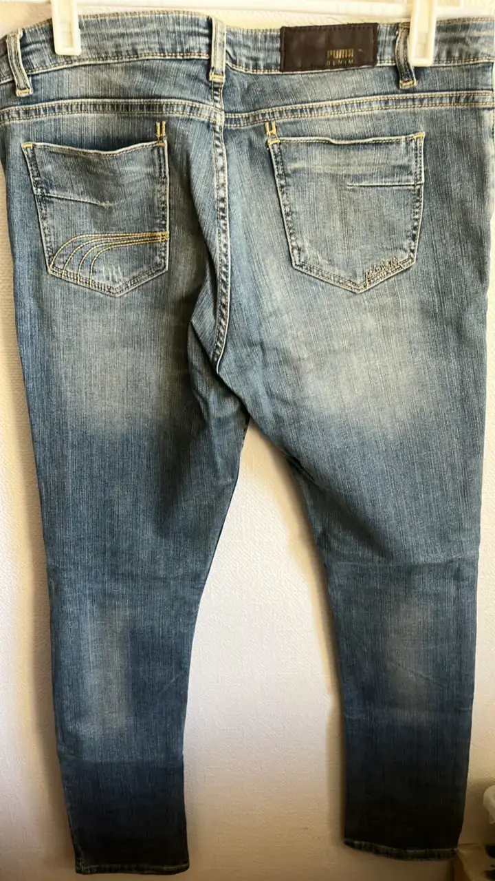 Jeans de mezclilla azul para mujer - 3