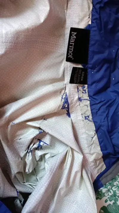 Chaqueta impermeable azul Marmot para mujer - miniatura 3