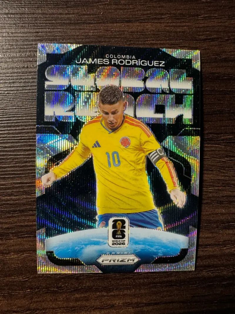 Tarjeta Panini Prizm James Rodríguez FIFA 2026