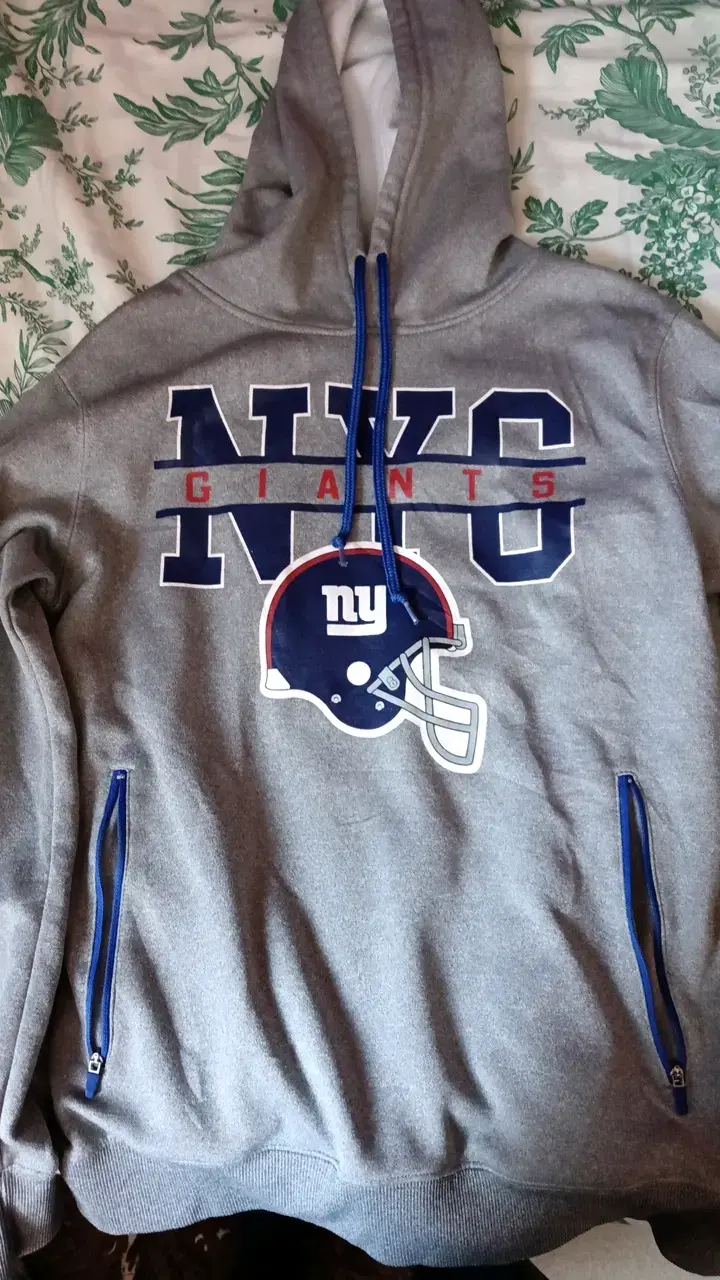 Polerón gris NFL Giants con capucha - 3