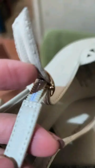 Sandalias de Cuero Beige con Tacón Degas - miniatura 5