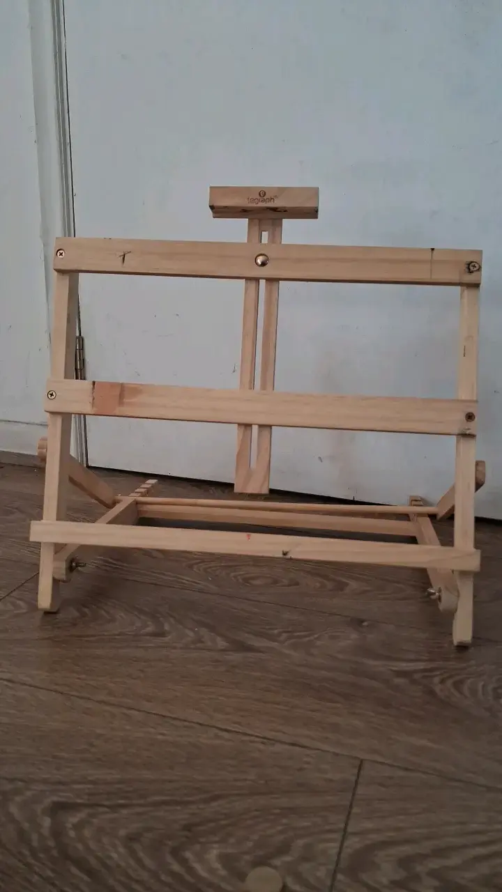 Atril de madera para pintura ajustable