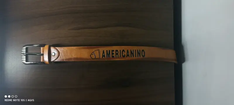 Cinturón de cuero marrón Americanino - 3