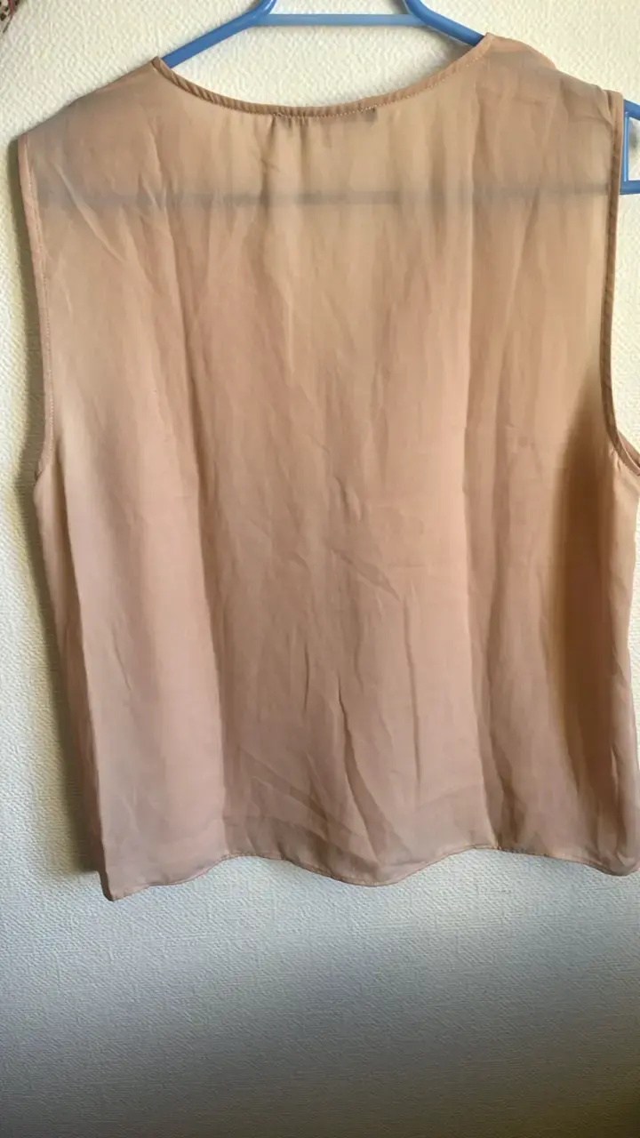 Blusa sin mangas color palo rosa con volantes Zara - 2