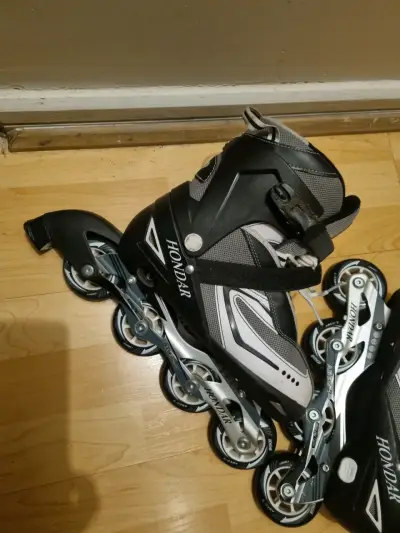 Patines en línea ajustables Honda negros - miniatura 2