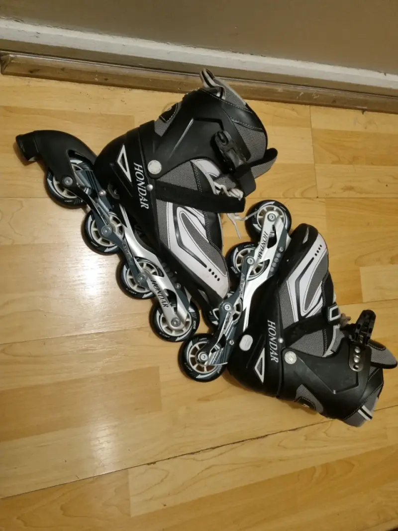 Patines en línea ajustables Honda negros - 3