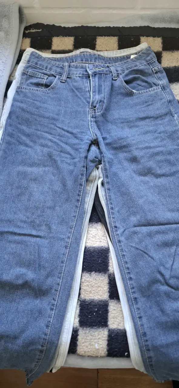 Jeans de mezclilla azul para hombre