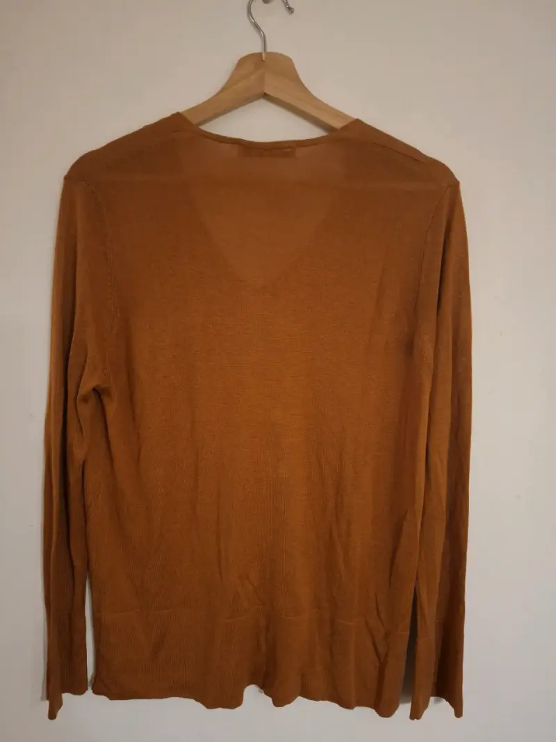 Suéter de mujer color caramelo Zara Knit - 3