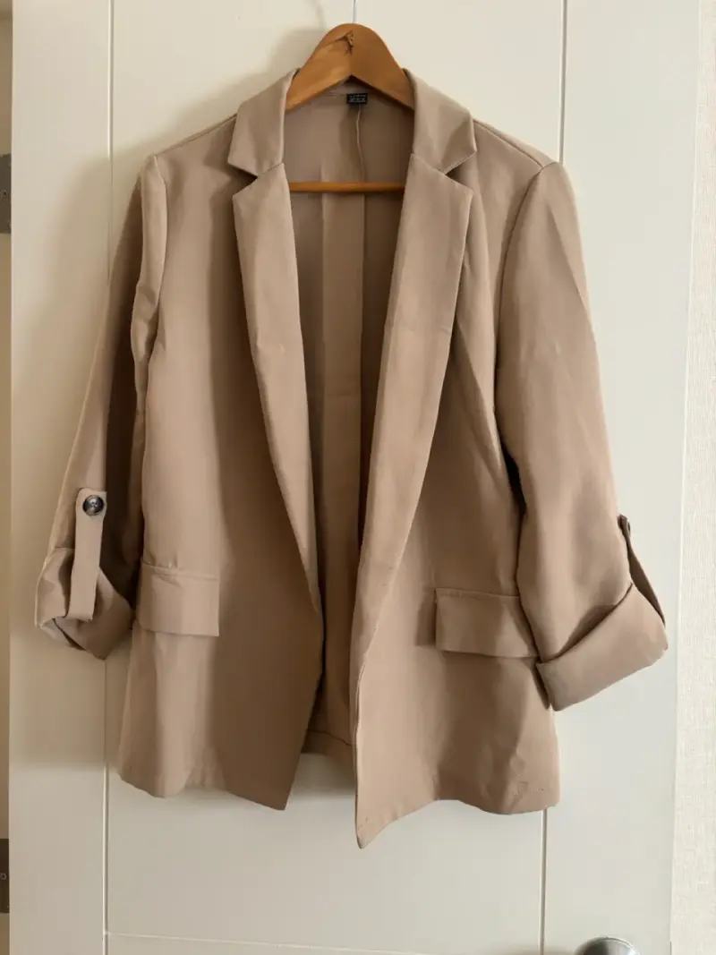Blazer Beige Mujer Shein Talla S - 1