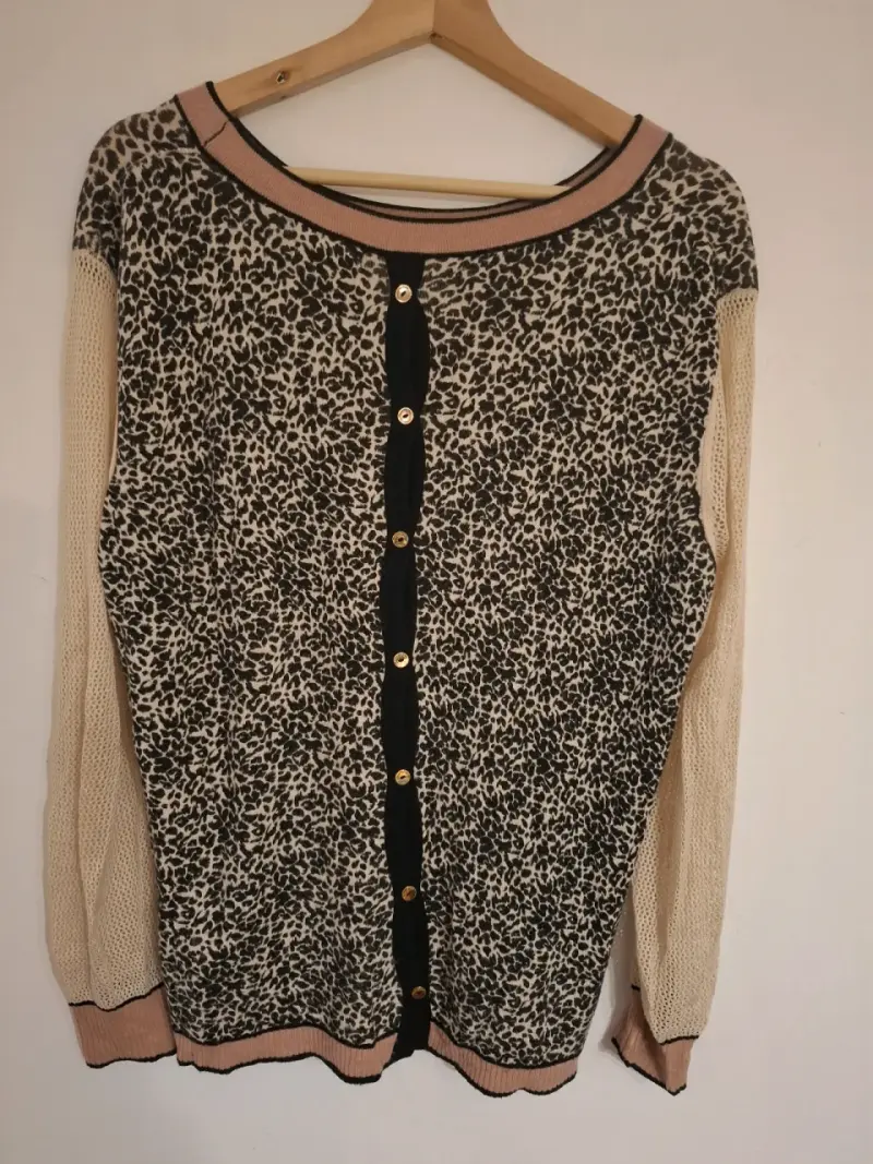 Cárdigan de mujer con estampado animal print - 2