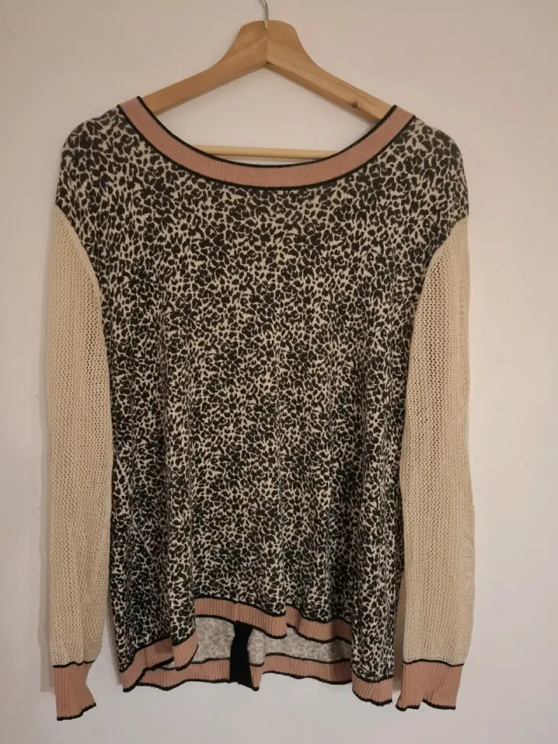 Cárdigan de mujer con estampado animal print - 3