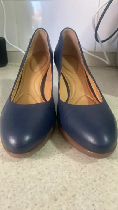 Zapatos de Tacón Azul Mujer Gacel - miniatura 4