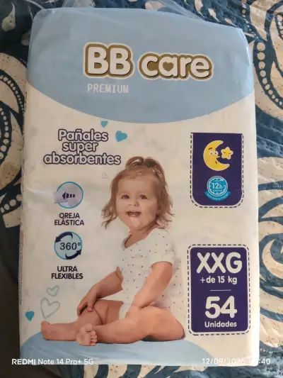 Pañales super absorbentes BB Care XXG 54 unidades - miniatura 1