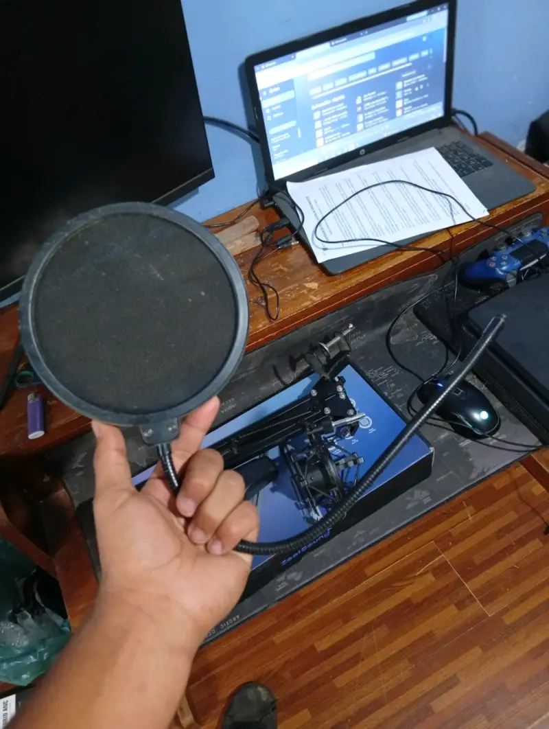 Micrófono de grabación ZealSound A68S con brazo ajustable - 6