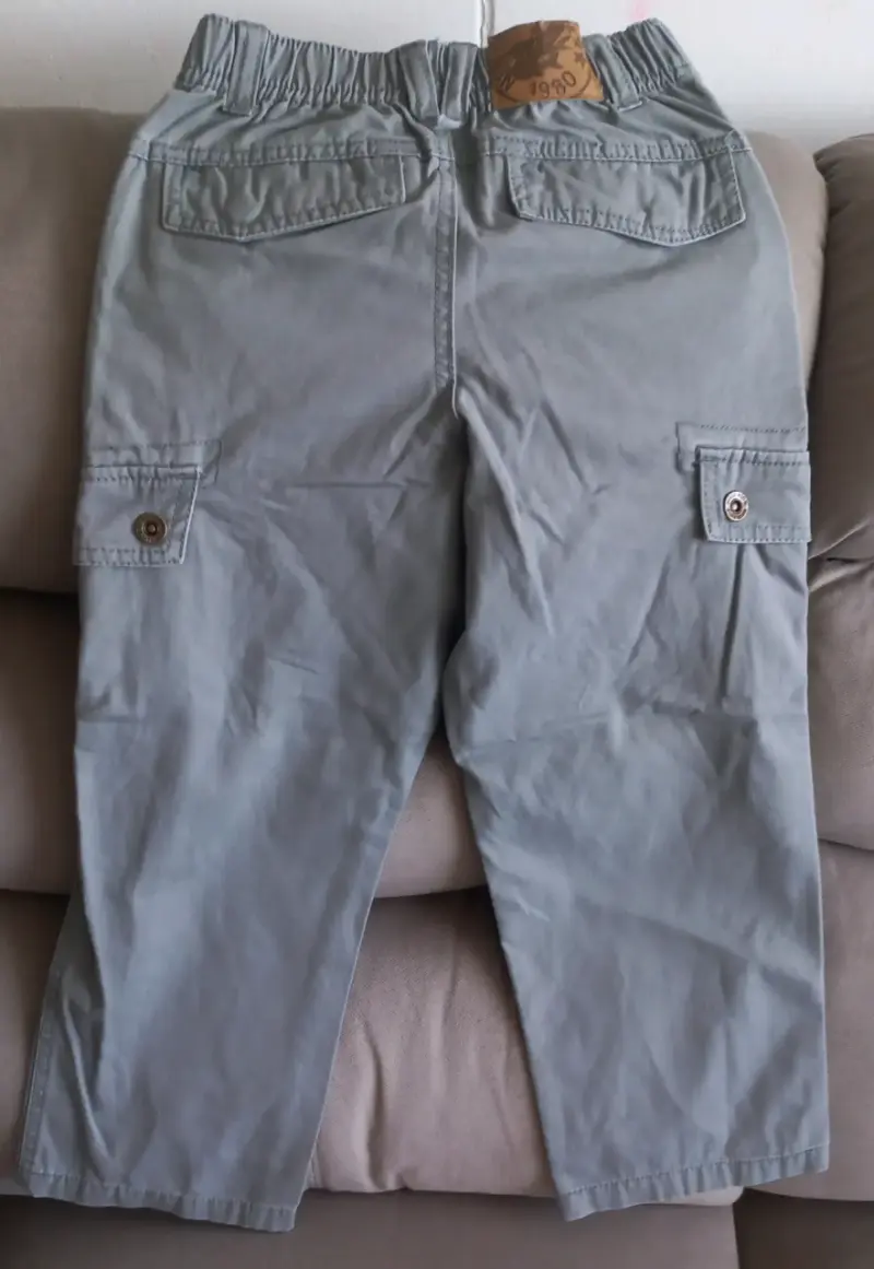 Pantalon cargo gris para niños Maui Kids talla 6 - 2