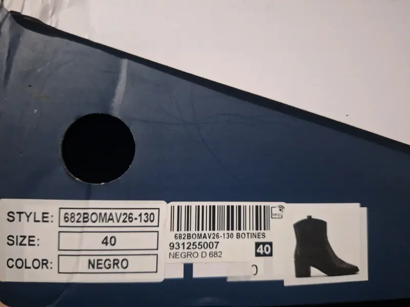 Botines negros de cuero talla 40 - 2