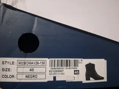 Botines negros de cuero talla 40 - miniatura 2