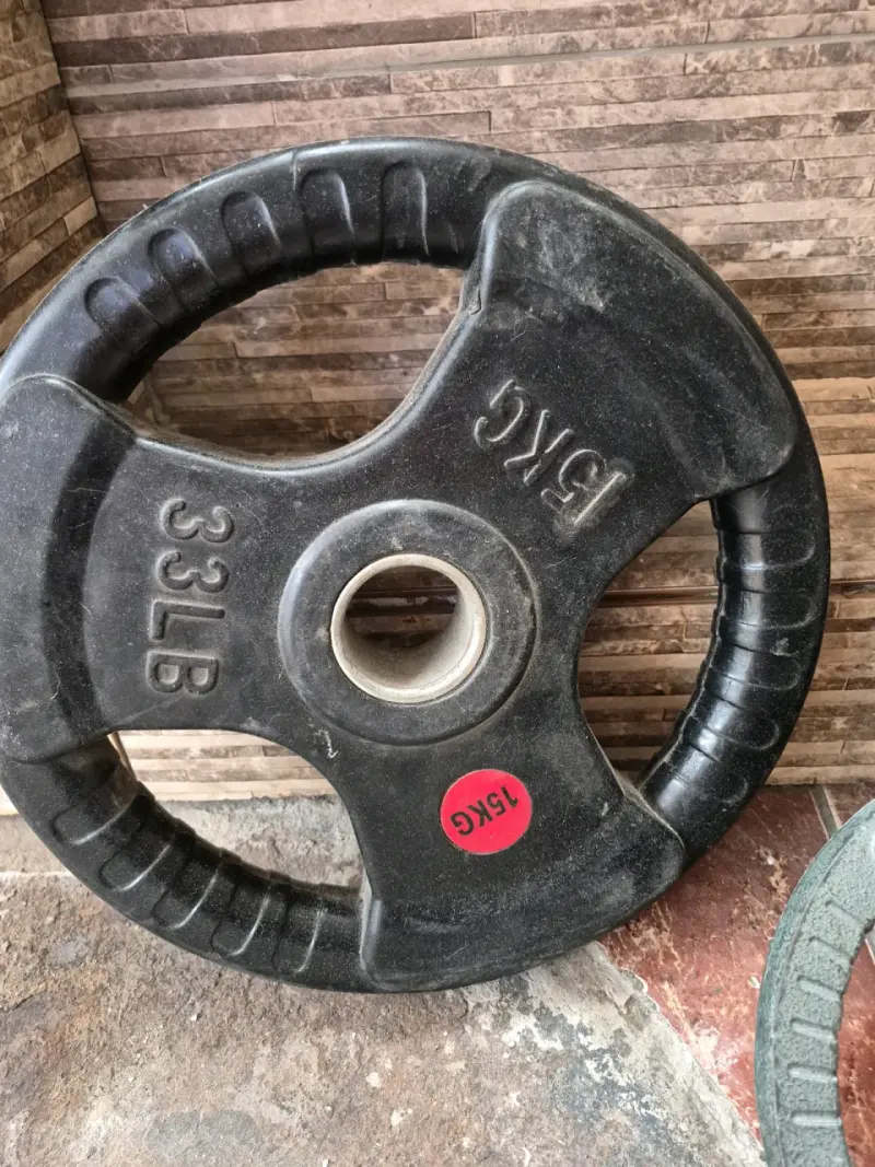 Discos de pesas Marcy y BKG de 5 kg y 15 kg - 2