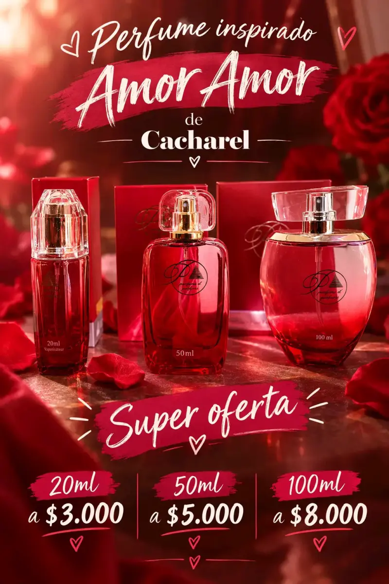 Perfume inspirado Amor Amor de Cacharel