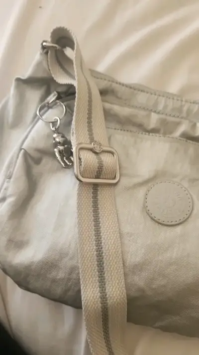 Bandolera gris Kipling con correa ajustable - miniatura 2