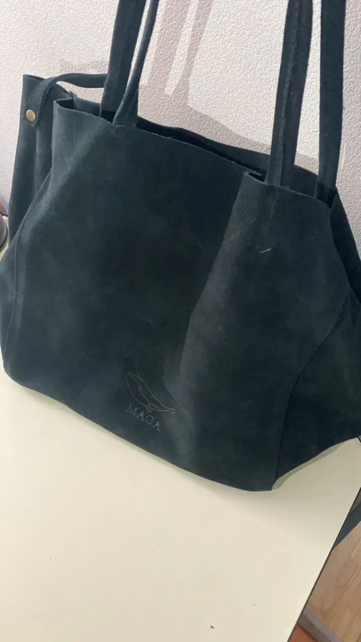 Bolso tote negro de tela Maga - 4