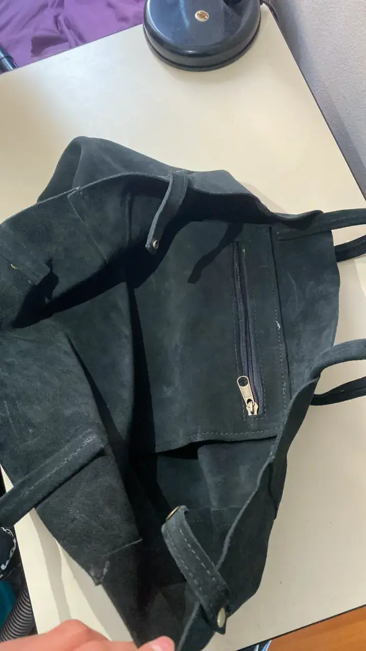 Bolso tote negro de tela Maga - 5