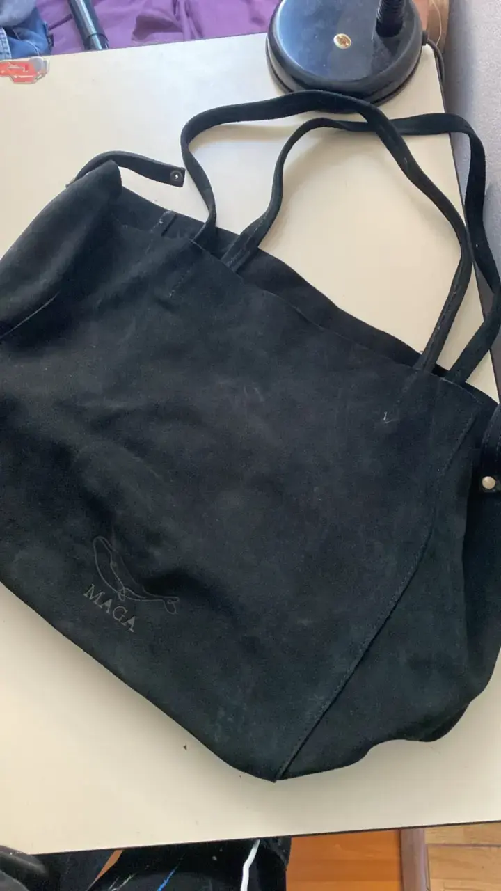 Bolso tote negro de tela Maga - 6